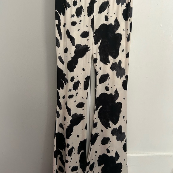 Black and White Cow Print Pants - Picture 4 of 7